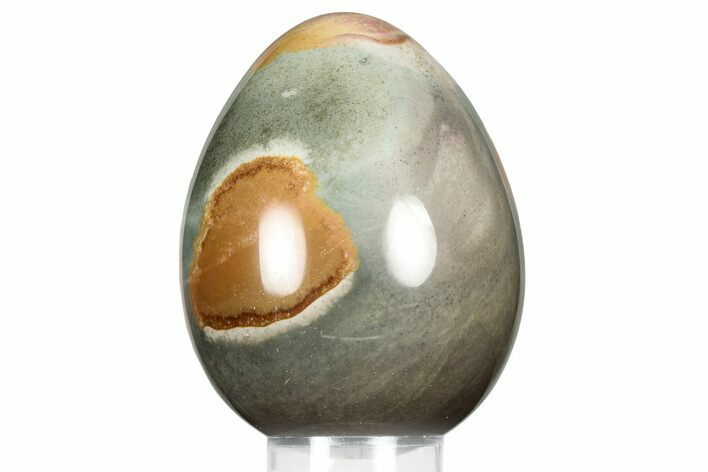 Polished Polychrome Jasper Egg - Madagascar #359070